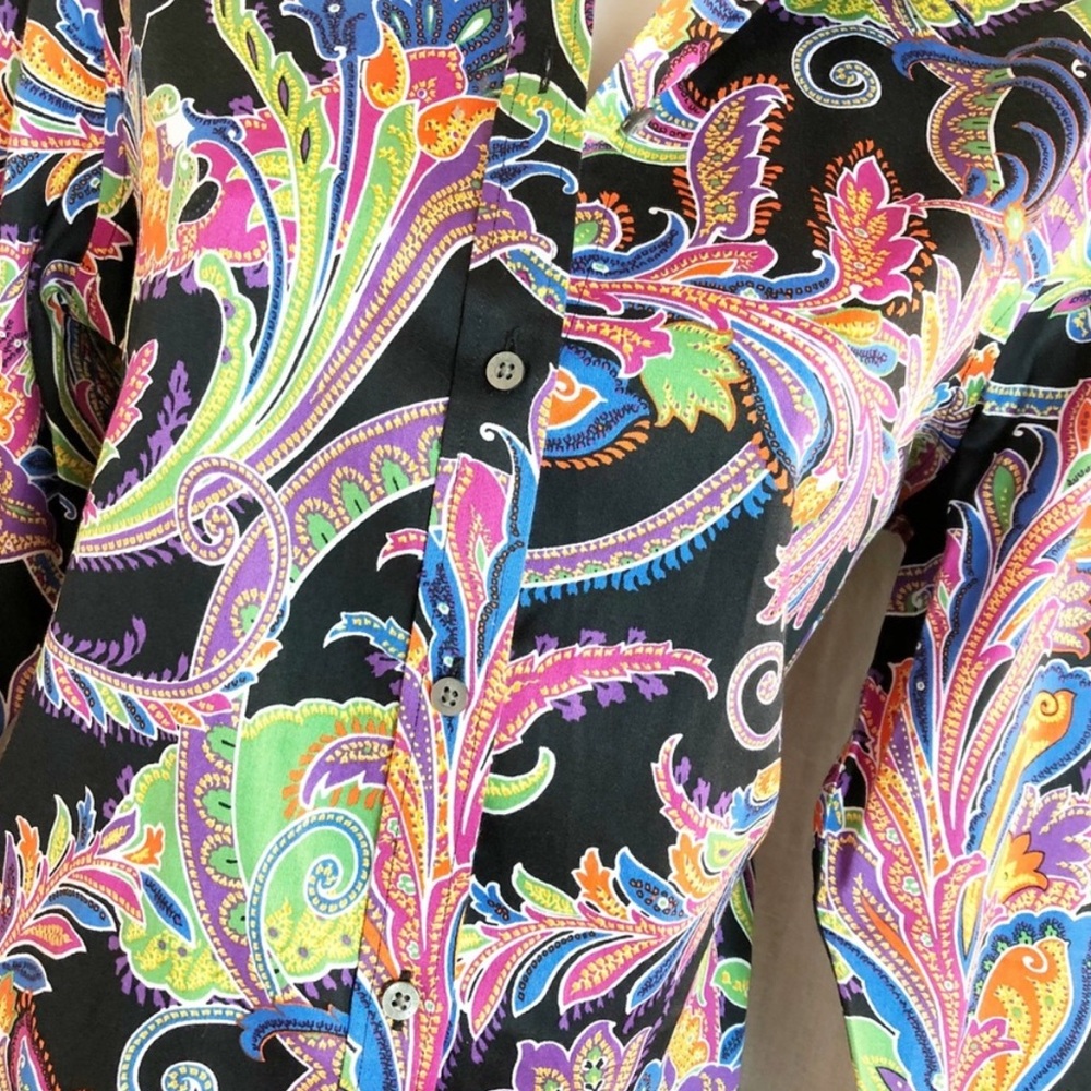 Vibrant Paisley Women's Shirt